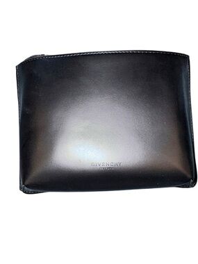 Givenchy Parfume Black Leather Toiletry Pouch NWT